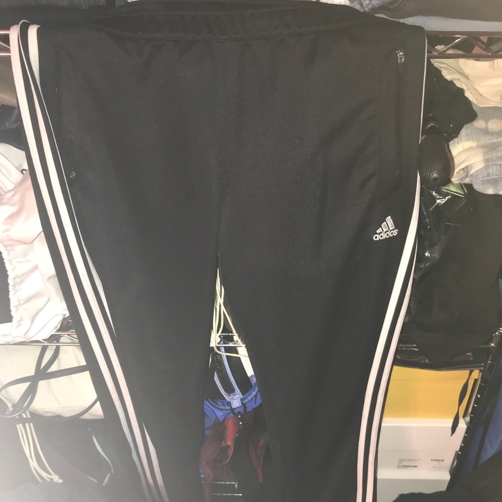 Adidas skinny leg sweats female size xl